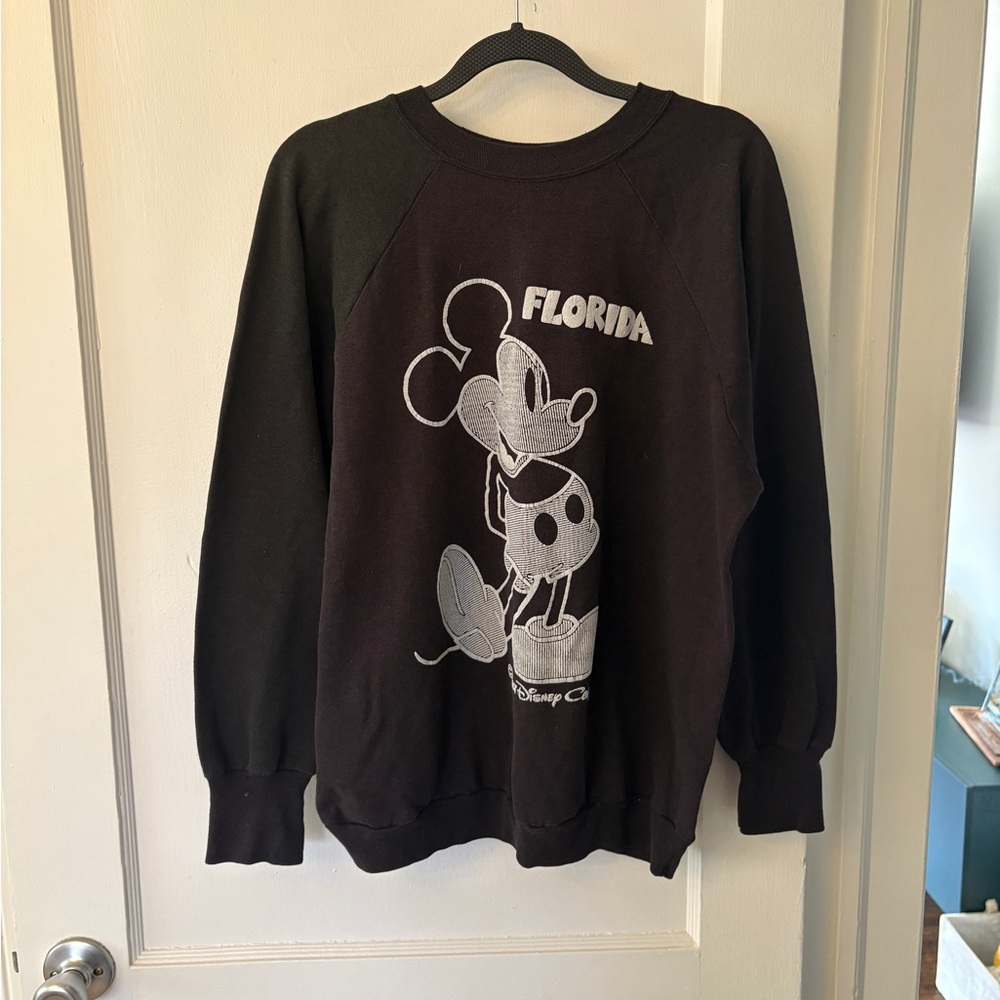 VINTAGE Black Mickey Mouse Florida Sweatshirt